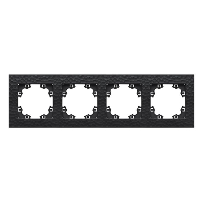 Рамка 4-м Афина фактурная универс. графит Universal A10046-Gr