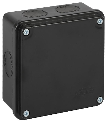 Коробка распределительная ОП 100х100х50мм двухкомпонентн. 7 вводов IP66 черн. Ruvinil 67250Ч