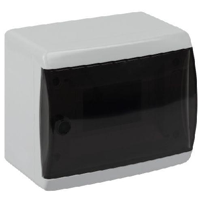 Корпус навесной ЩРН-П-6 ЭРА COMFORT IP41 прозр. крышка пластик. бел. ЭРА Б0067468
