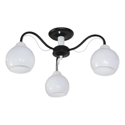 Светильник "Лири" 131 (Плафон 8330) НПБ 01-3х60-188 Е27 (ИМ) потолочный (es) черн. Элетех 1005405149