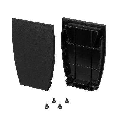 Заглушка LINE-5075-U-HONEYCOMB BLACK глухая металл (комплект) Arlight 044887