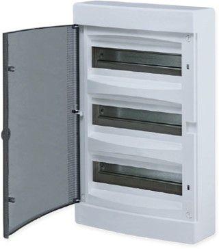 Щит распределительный навесной Unix 3х12мод. IP41 прозр. дверь PROxima EKF ux-3x12-n