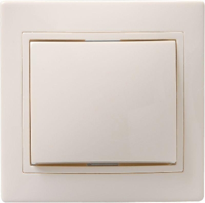 Выключатель 1-кл. 1п СП Кварта 10А IP20 ВС10-1-0-Км керамич. осн. крем. GENERICA EVK10-K33-10-K