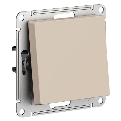 Выключатель AtlasDesign (сх. 1) 10AX с самовозвратом механизм песочн. SE ATN001215