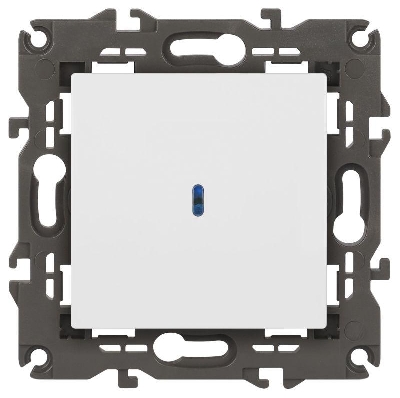 Выключатель Elegance 14-1102-01М 250В 10АХ с подсветкой матов. бел. Эра Б0065783