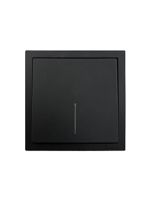 Выключатель проходной 1-кл. с индик. СП ZIMA IP20 10А безвинт. зажим черн. бархат LEZARD 704-4288-114QC