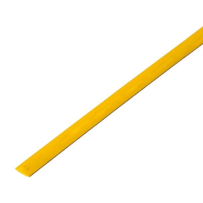 Трубка термоусадочная ТУТ нг 4.0/2.0 желт. 1м Rexant 20-4002