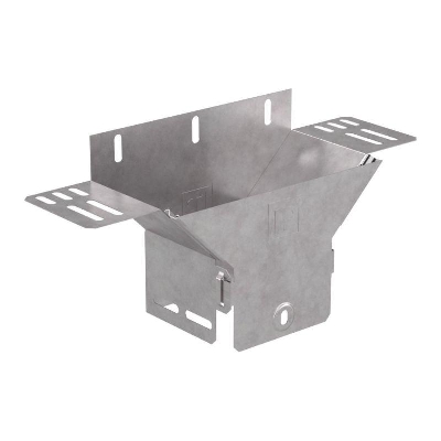 Ответвитель для лотка вертикальный 100х100 с крышкой Стандарт Промрукав PR16.10936