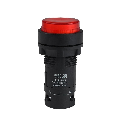 Кнопка с подсветкой OptiSignal Compact D22 С7-PL-B410 красн. 1НО 24В AC/DC XB7NW34B1 КЭАЗ 362091