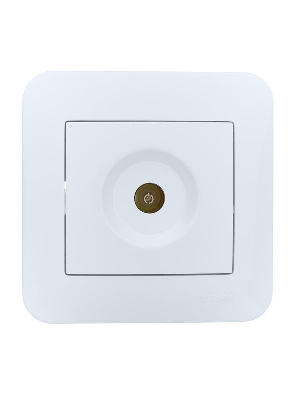 Розетка телевизионная проходная TV СП ASTI IP20 в сборе бел. LEZARD 7081-0202-129