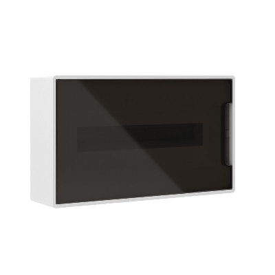 Щиток настенный 18мод. IP41 с тонированной дверцей с 2 шинами PEN на 8+10 отверст. бел. DKC F18W1WD