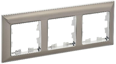 Рамка 3-м BRITE РУ-3-Бр хром/никель IEK BR-M32-12-4-K23