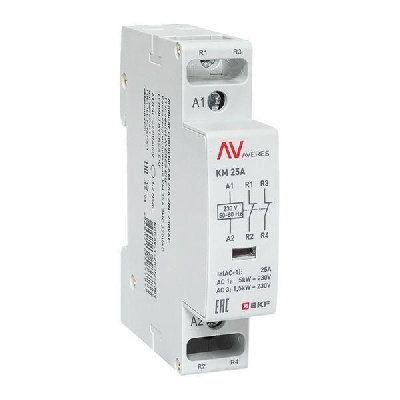 Контактор модульный КМ 25А 2NC 230В AC (1 мод.) AVERES EKF km-av-1-25-02-230V