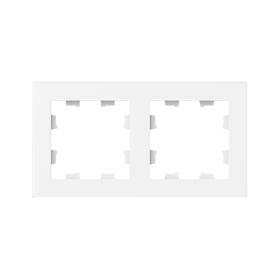 Рамка 2-м Эпика пластик бел. EKF UP1-FPW-02