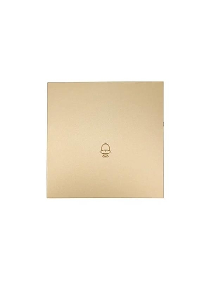 Кнопка звонка СП ZIMA IP20 безвинт. зажим зол. LEZARD 704-3688-103QC