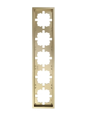 Рамка 5-мест. горизонт. ZIMA зол. LEZARD 704-3600-150