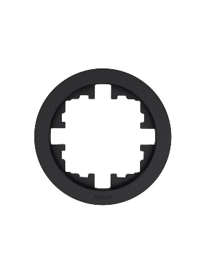 Рамка 1-м OSEN горизонт. круглая черн. бархат LEZARD 744-4200-146