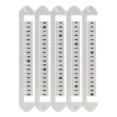 Маркировка для клемм ширина 5мм от 31 до 40 горизонтальная ориентация DKC NUTB-5-31-40H