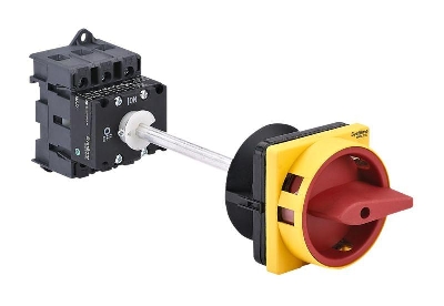 Выключатель-разъединитель 3п 63А IP20 с красн. выносн. рукоят. на дин-рейке/плате с замком SE MSD63340R