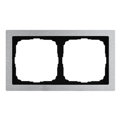 Рамка 2-м ArtGallery Pure метал. алюм. SE GAL312102