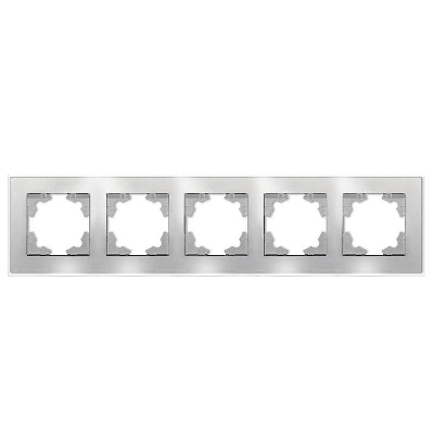 Рамка 5-м Афина стеклянная серебр. UNIVersal 2270