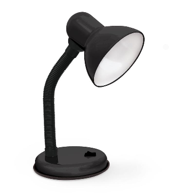 Светильник настольный СНО 22Ч 60Вт E27 230В под лампу на основании с подвесом черн. IN HOME 4690612046877