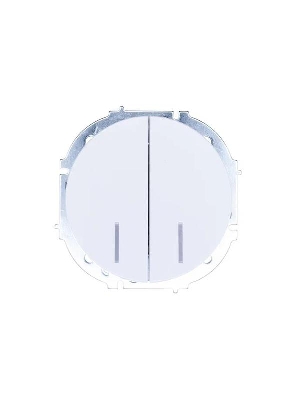 Выключатель 2-кл. СП OSEN 10А IP20 с подсветкой механизм бел. LEZARD 743-0288-112