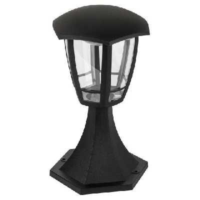 Светильник светодиодный садово-парковый ДТУ 07-8-003 Валенсия 1 8Вт 3000К IP44 6 гранный напольный черн. Эра Б0064200