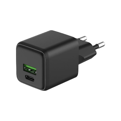Устройство зарядное сетевое с двумя портами USB-A и USB-C 20Вт GaN Rexant 18-2202