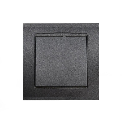 Выключатель 1-кл. СП Бриллиант 10А IP20 в сборе графит Universal 7947366-Gr