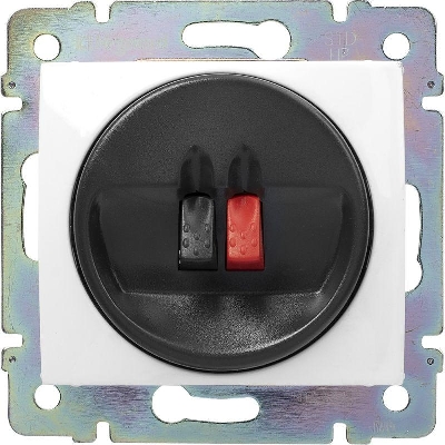 Розетка телевизионная одиночная TV СП Valena для динамиков механизм бел. Leg 774223