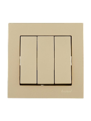 Выключатель тройной VESNA зол. LEZARD 742-3688-109