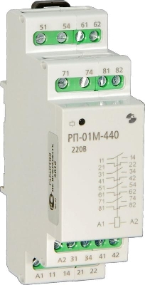 Реле промежуточное РП-01М-440 220В 50Гц/пост. макс. коммутир. 8А 4з+4р УХЛ4 Реле и Автоматика A8223-80108875