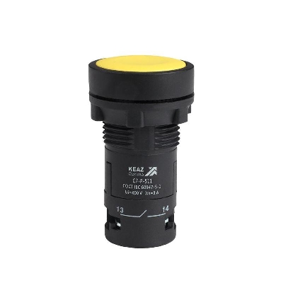 Кнопка OptiSignal Compact D22 С7-P-511 желт. 1НО+1НЗ XB7NA55 КЭАЗ 362046