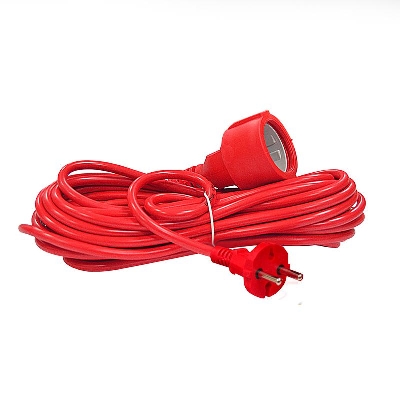 Удлинитель-шнур 1х10м без заземл. 10А IP20 2.2кВт ПВС 2х1 DOMTOK 2488