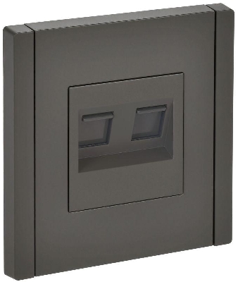 Розетка 2-м RJ11+RJ45 кат.5E FORTE&PIANO FP335 сер. IEK FP-KT20-O-1-K03