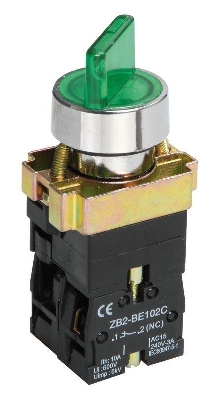 Переключатель LAY5-BK2365 на 2 полож. 1НО+1НЗ зел. KARAT IEK BSW90-BK-2-K06