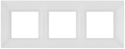 Рамка 3-м Elegance 14-5003-01М для розеток и выключателей матов. бел. Эра Б0065816
