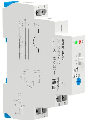 Фотореле OPR-01 1 конт. 230В АС с вынос.дат. ONI OPR-01-AC230