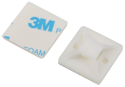 Площадка самоклеящаяся под хомуты 25х25мм NO-225-302 бел. (уп.50шт) Эра Б0066675