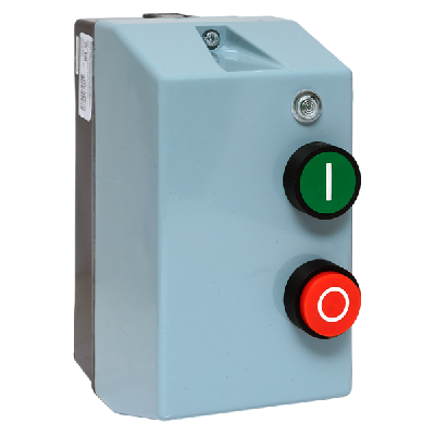 Пускатель в корпусе КМЭ 9А 400В с РТЭ Ir-0.63-1А и индикатором IP65 EKF ctrp-r-9-400v-1A-led