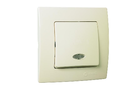 Выключатель 1-кл. Lillium с подсветкой Makel 32010021