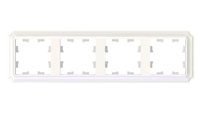 Рамка 4-м AtlasDesign Antique универс. жемчуж. SE ATN100404