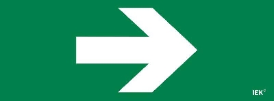 Этикетка самоклеящаяся 350х130мм "Направляющая стрелка" IEK LPC10-1-35-13-STR