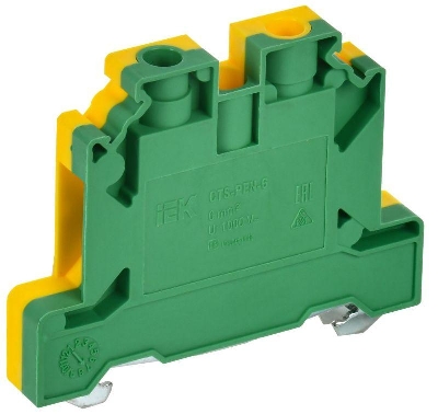 Колодка клеммная CTS-PEN ARMAFIX земля 6кв.мм желт./зел. IEK YCT11-00-K52-006