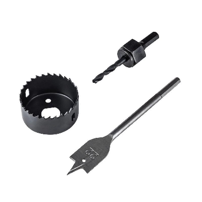 Набор для установки врезных замков 22мм/54мм (перовое сверло/кольцевая пила) Kranz KR-92-0263