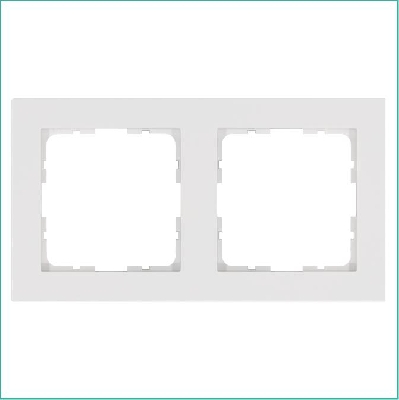 Рамка 2-м G-Classic бел. глянцевый Jasmart G1002W