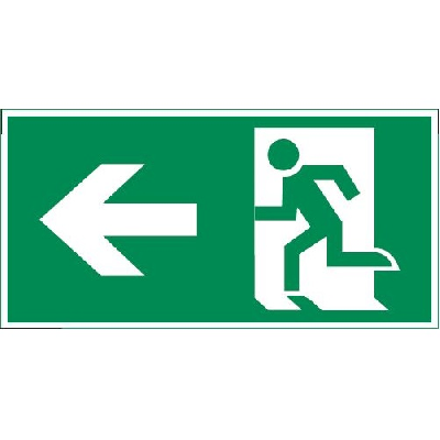 Знак "ФИГУРА / СТРЕЛКА ВЛЕВО" 240х120мм для аварийно-эвакуационного светильника IP65 VARTON V5-EM03-60.003.115