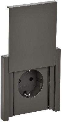 Розетка СП FORTE&PIANO16А IP44 FP319 с заземл. защ. шторки с крышкой безвинт. крепл. сер. IEK FP-R16-16-1-44-K03