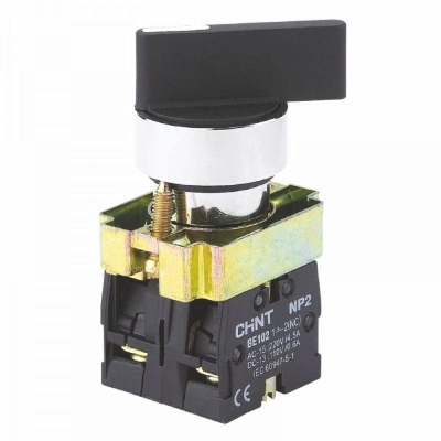 Переключатель NP2-BJ21 2 положения фиксацией 1НО IP40 (R) CHINT 573992